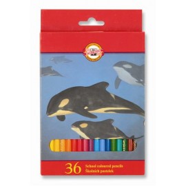 Set 36 creioane colorate zoo - Koh I Noor