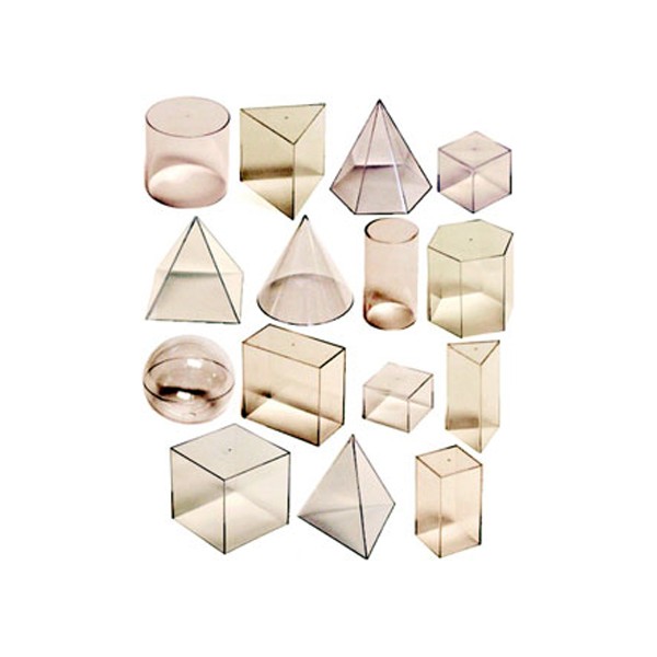 Set didactic de 15 corpuri geometrice - Miniland