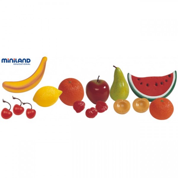 Set 15 fructe din plastic - Miniland