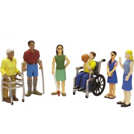 Persoane cu handicap set de 6 figurine – Miniland Miniland