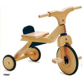 Tricicleta din lemn cu albastru Jasper Toys imagine noua