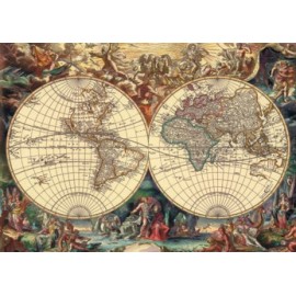 Puzzle - harta istorica a lumii (1000 piese)