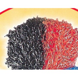 Pom Pom DELUXE bicolor Rosu + Negru