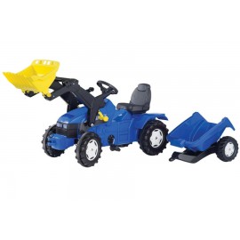 Tractor Cu Pedale Si Remorca Copii Rolly Toys 049417 ookee.ro