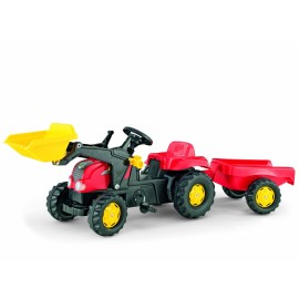 Tractor cu pedale Rolly Kid Rosu ookee.ro
