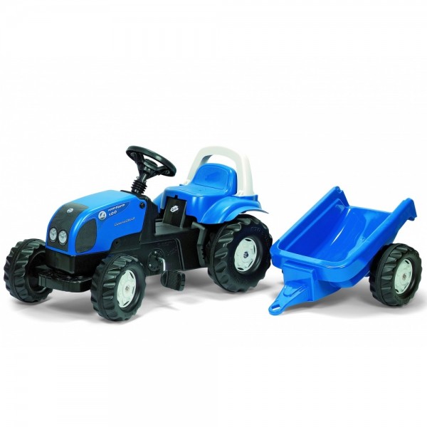 Tractor cu pedale Rolly Toys Kid Landini cu remorca
