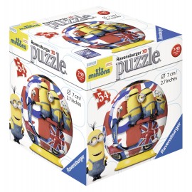 Puzzle 3d minions 54 piese