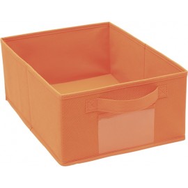 Cutie depozitare - pliabila - textil - portocaliu