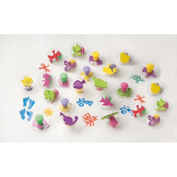 Set 20 stampile cu maner