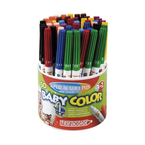 Set 50 markere superlavabile pentru copii mici