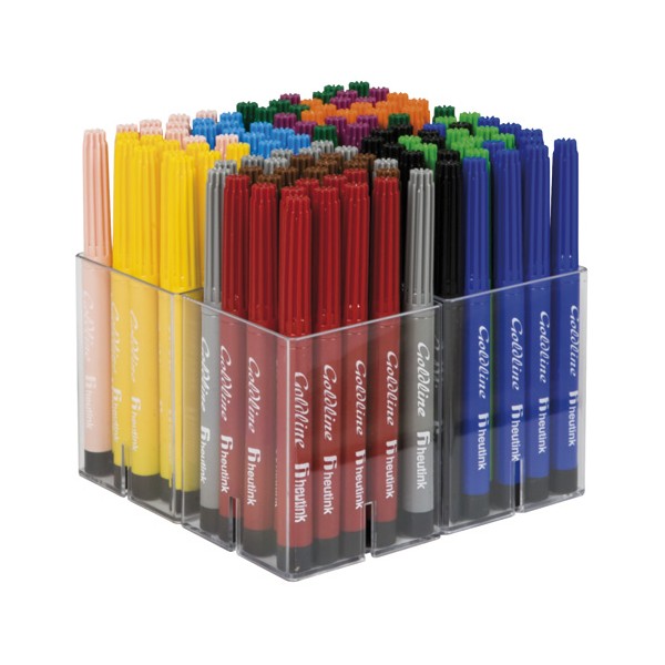 Set 120 markere lavabile cu varf de 5 mm