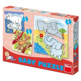 Set de puzzle-uri - zoo (3-5piese)