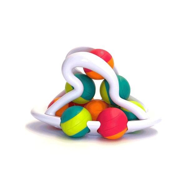 Jucarie distractiva cu bile Rollio - Fat Brain Toys