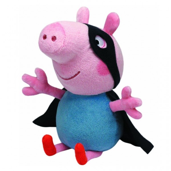 Plus Peppa Pig - George Supereroul (28 cm) - Ty