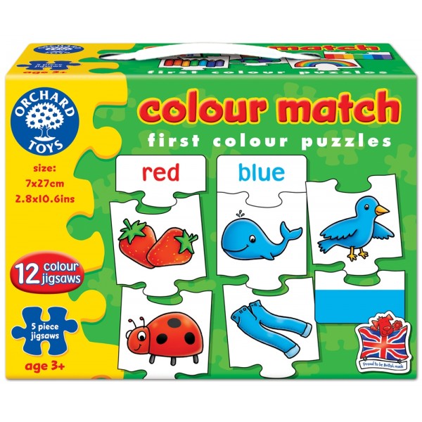 Joc educativ - puzzle in limba engleza Invata culorile prin asociere COLOUR MATCH