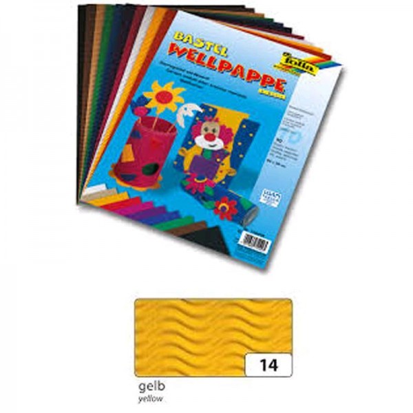 Carton ondulat 50x70 cm galben - coala