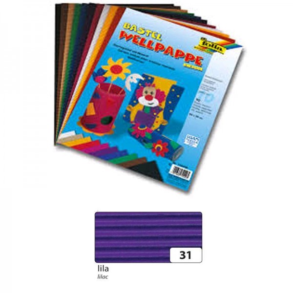 Carton ondulat 50x70 cm lila - coala