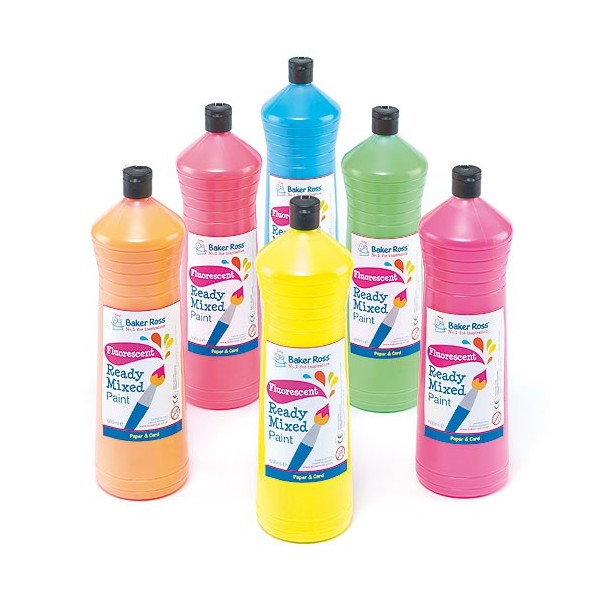Set guase 6 culori fluorescente - Baker Ross