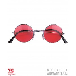 Ochelari hippie rosii