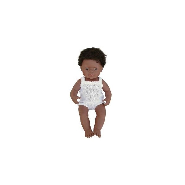 Miniland - Baby afroamerican (baiat) 40 cm