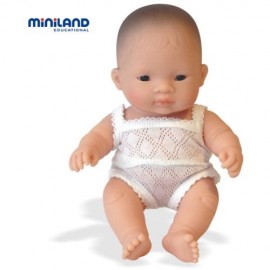 Papusa bebelus baiat asiatic 21 cm – Miniland MINILAND imagine noua