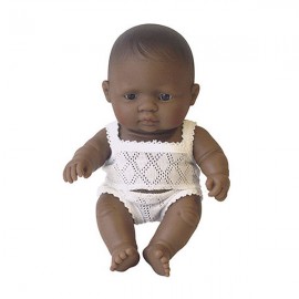 Papusa bebelus fetita latinoamericanca 21 cm – Miniland MINILAND imagine noua