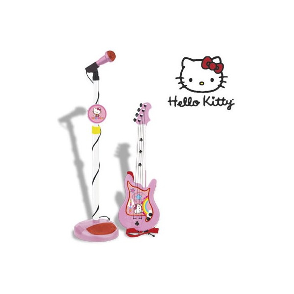 Set chitara si microfon Hello Kitty